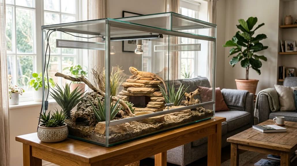 bearded dragon friendly glass terrariums