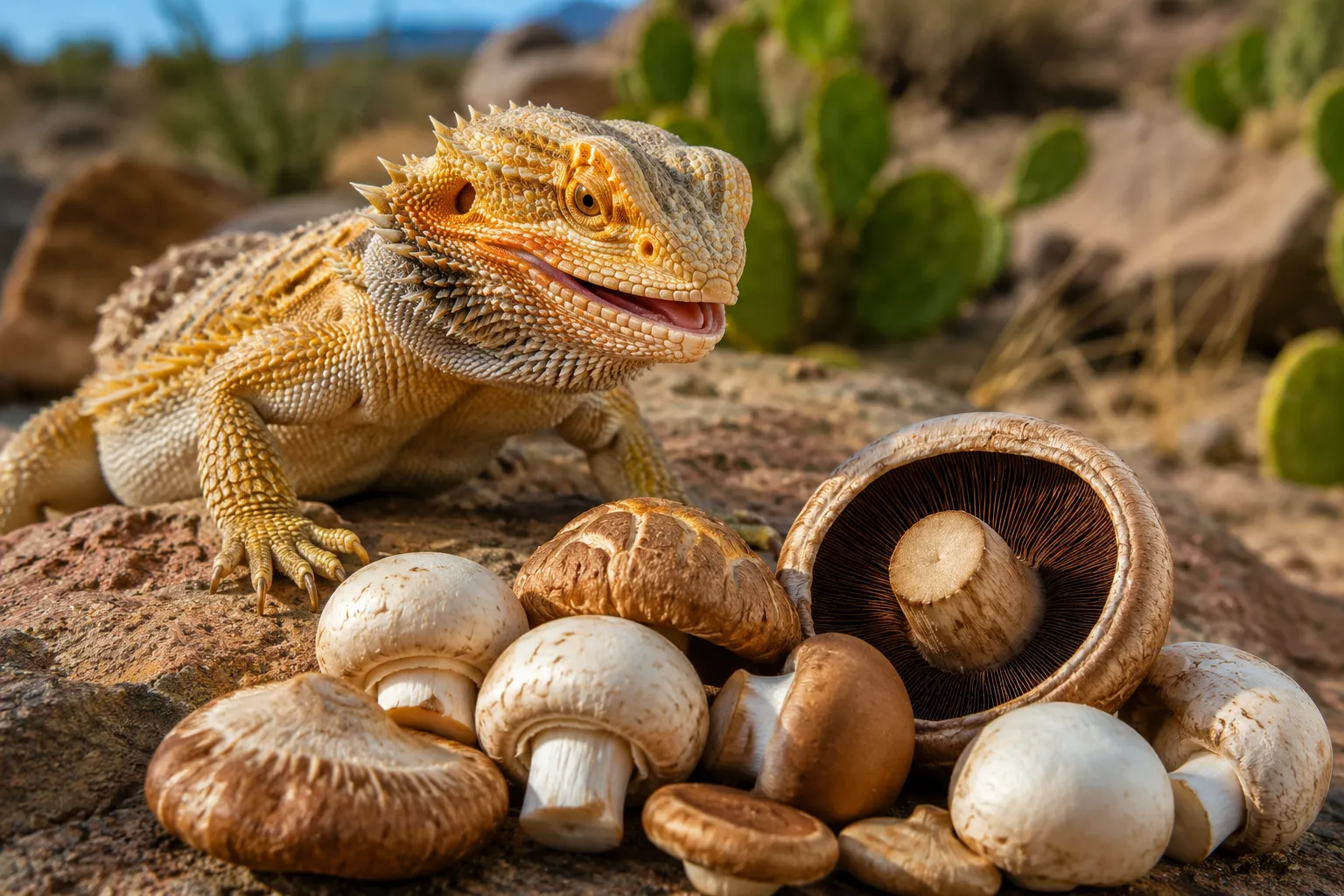 Can Bearded Dragons Eat Mushrooms?