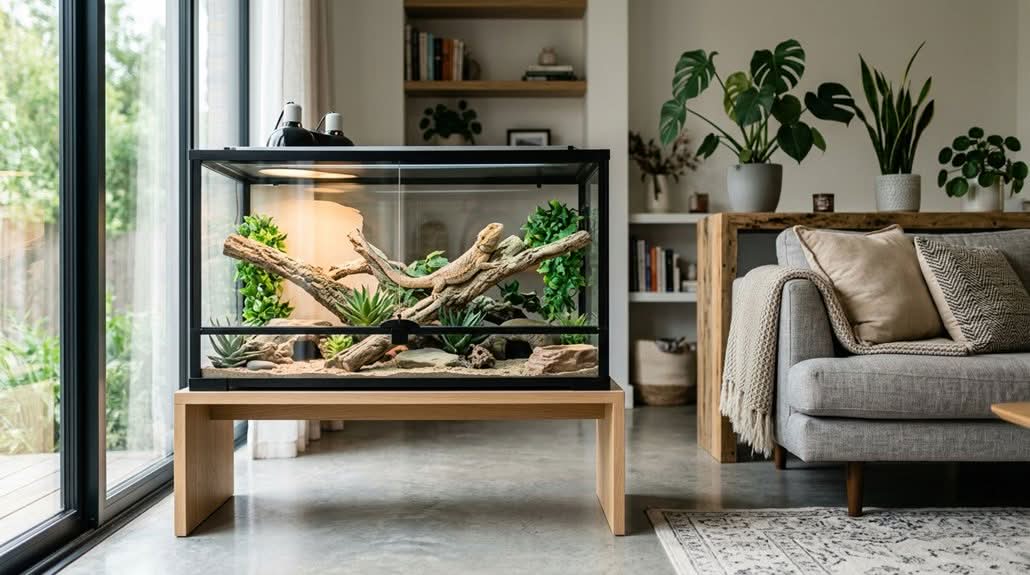 comfortable 40 gallon reptile homes