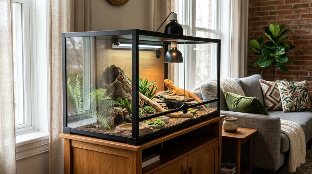 cozy bearded dragon tank enclosures