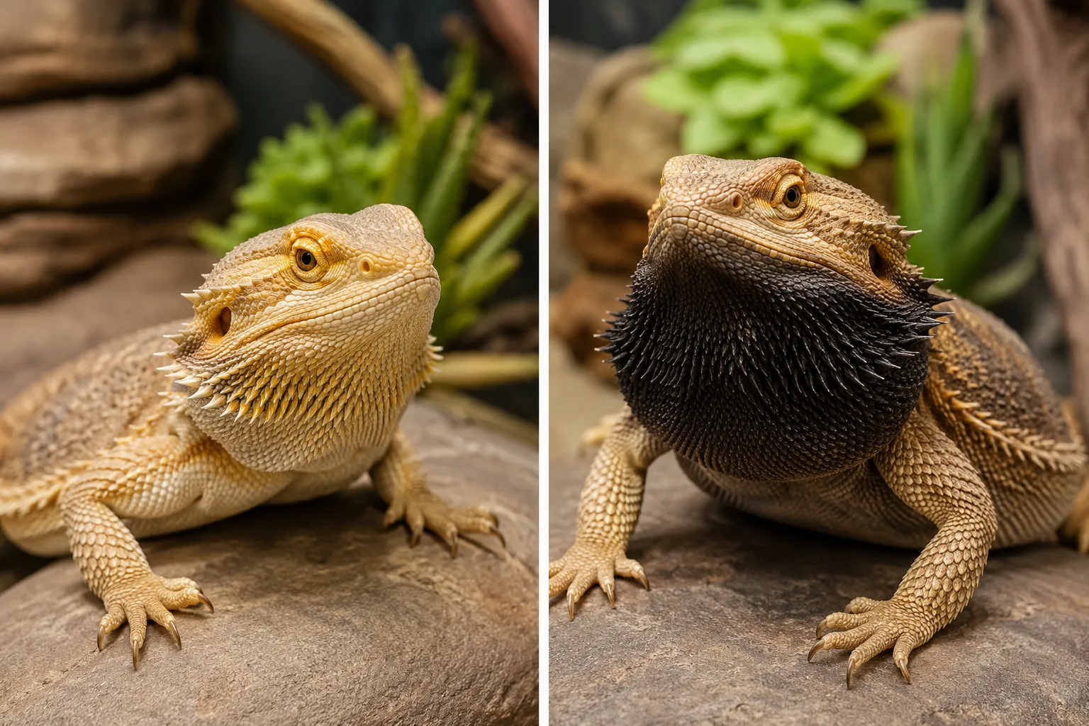 Do Bearded Dragons Turn Their Beard Black When Sick or Just Stressed?