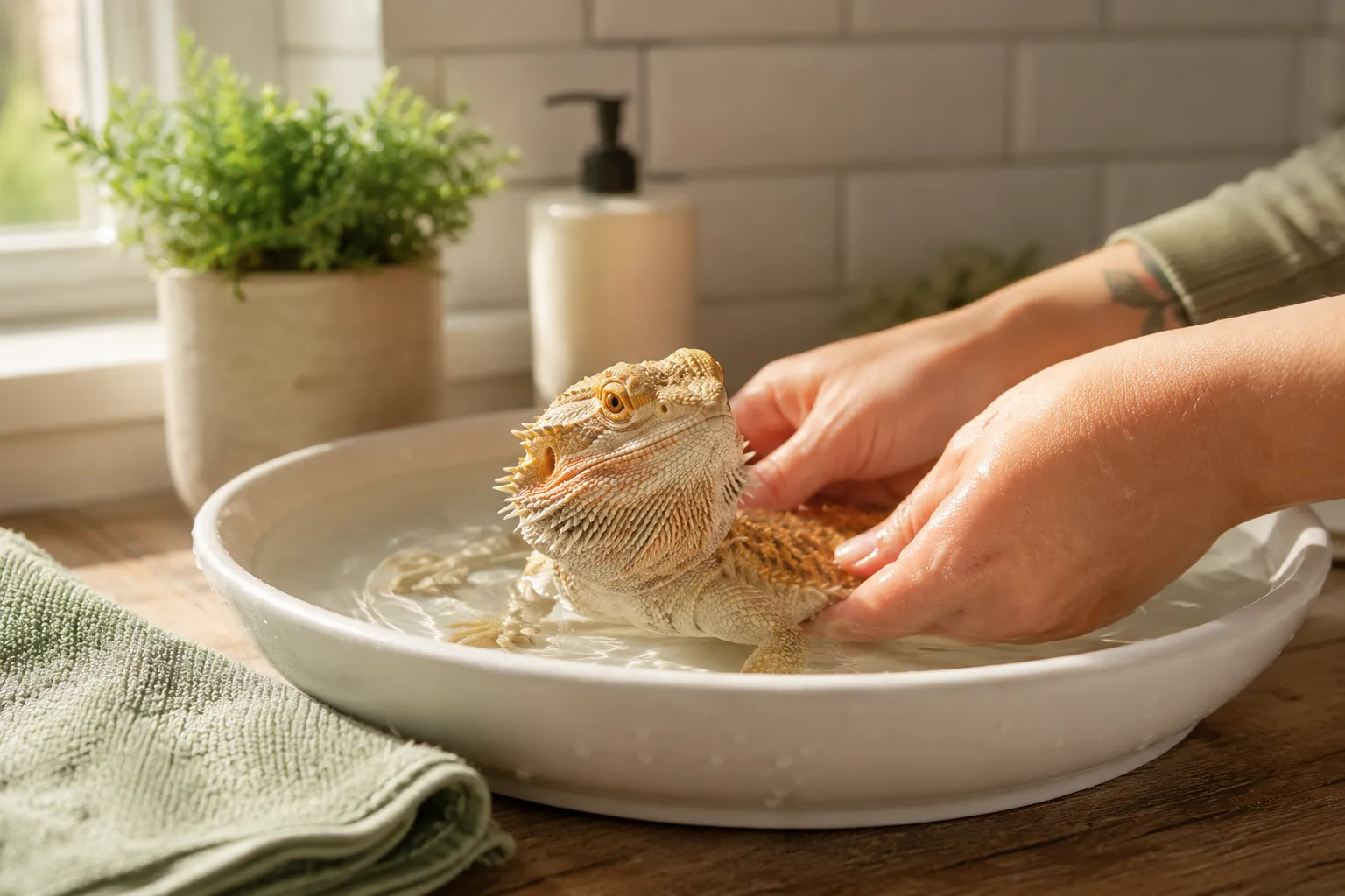How to Bathe a Bearded Dragon Safely