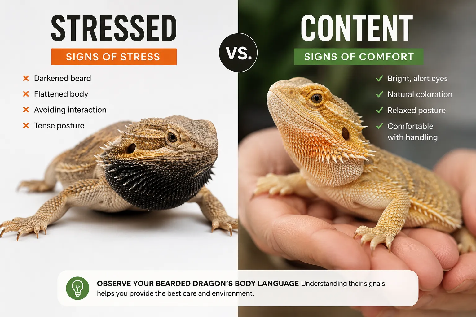 Signs Your Bearded Dragon Is Stressed From Handling