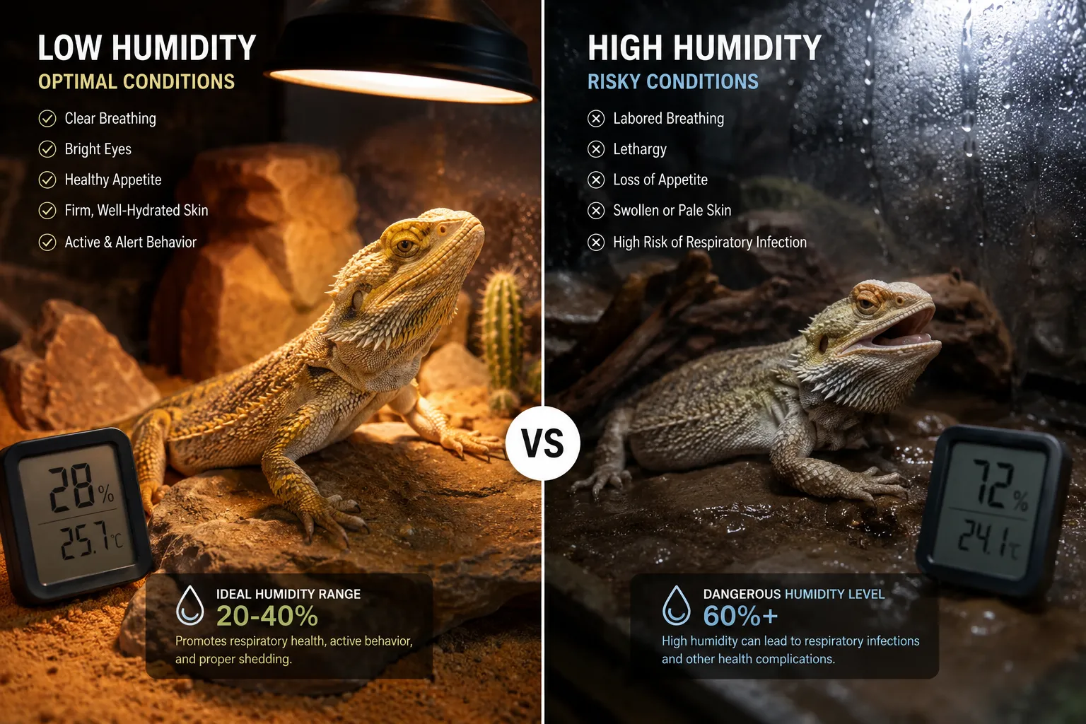 What Happens If Humidity Is Too Low for Bearded Dragons?